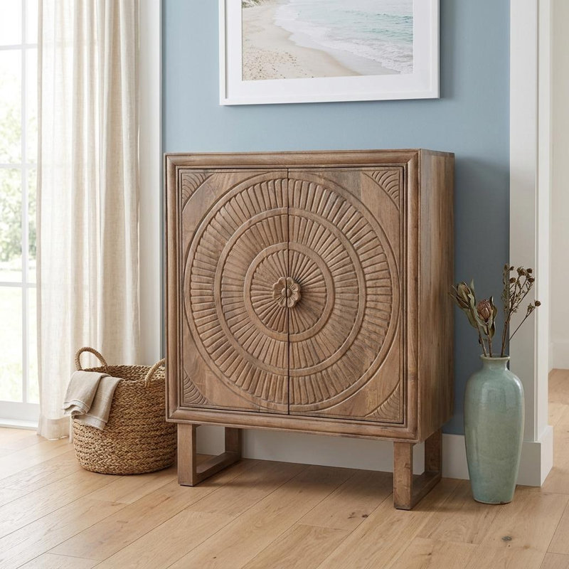 Armoire d'appoint 33 po, Brun, Métal / bois