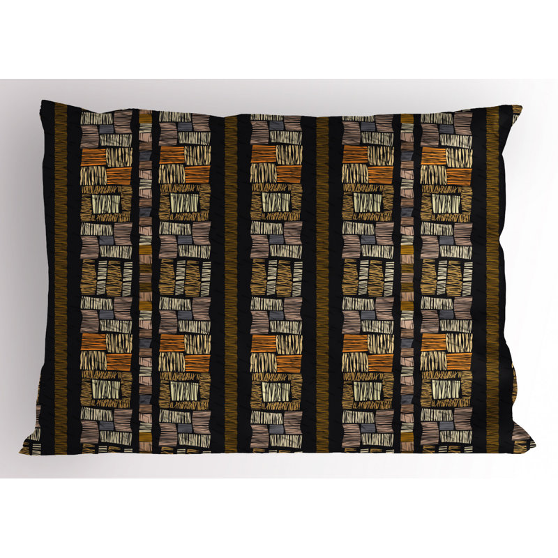 Polyester Striped Sham Set, Twin