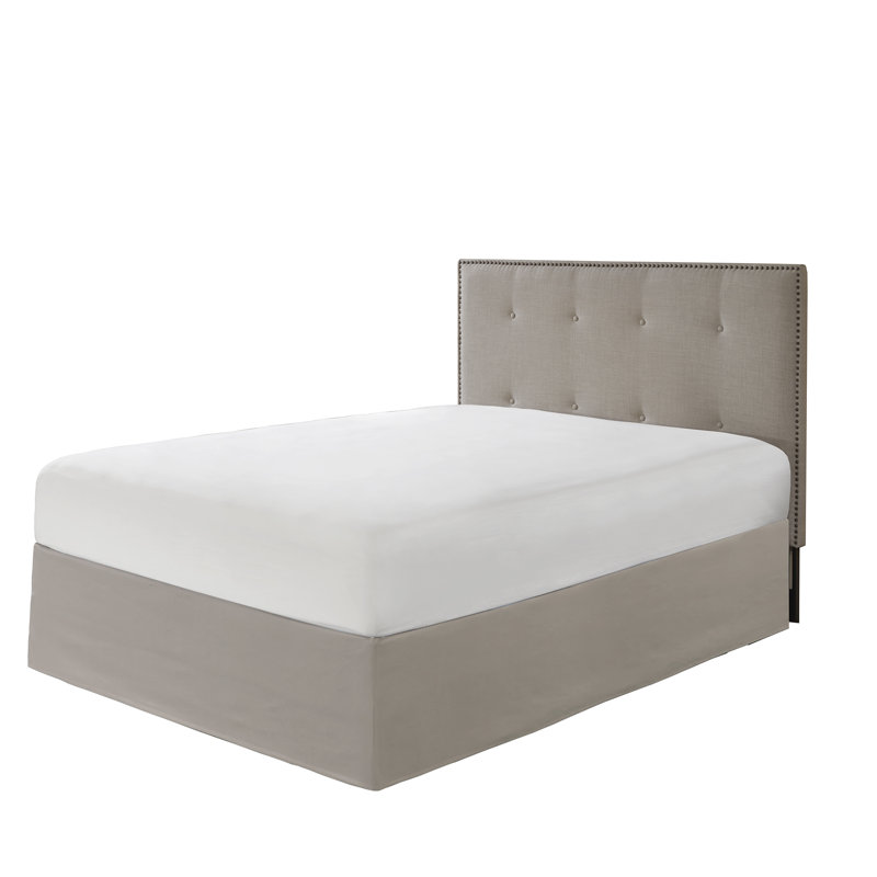Khaki Polyester Adjustable Wrap Around Bed Skirt