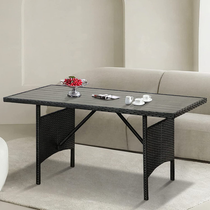 Table de salle à manger Mcgaughey, Noir