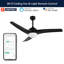 Ventilateur de plafond à 52 pales 52 po avec télécommande et ensemble d'éclairage inclus Clorice-545151786