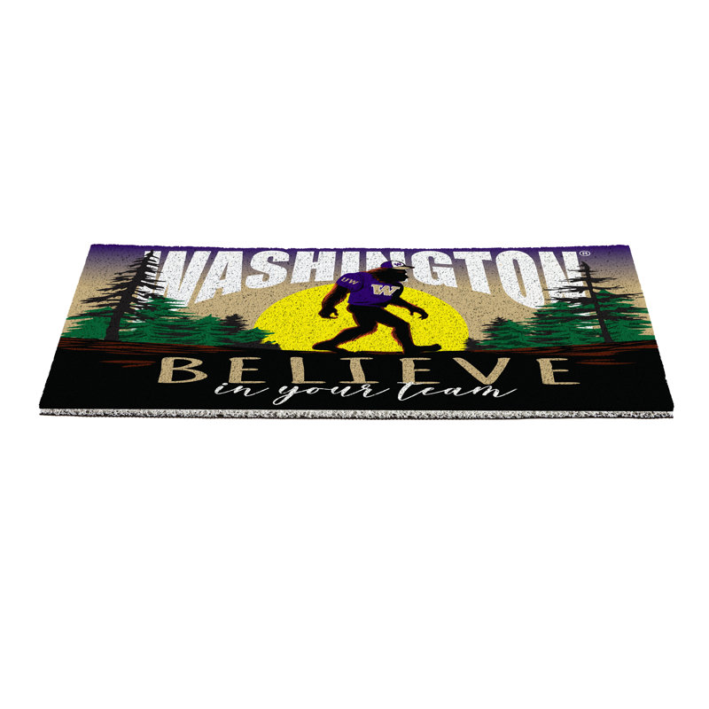 University of Washington Bigfoot PVC Doormat, 28 in x16 in