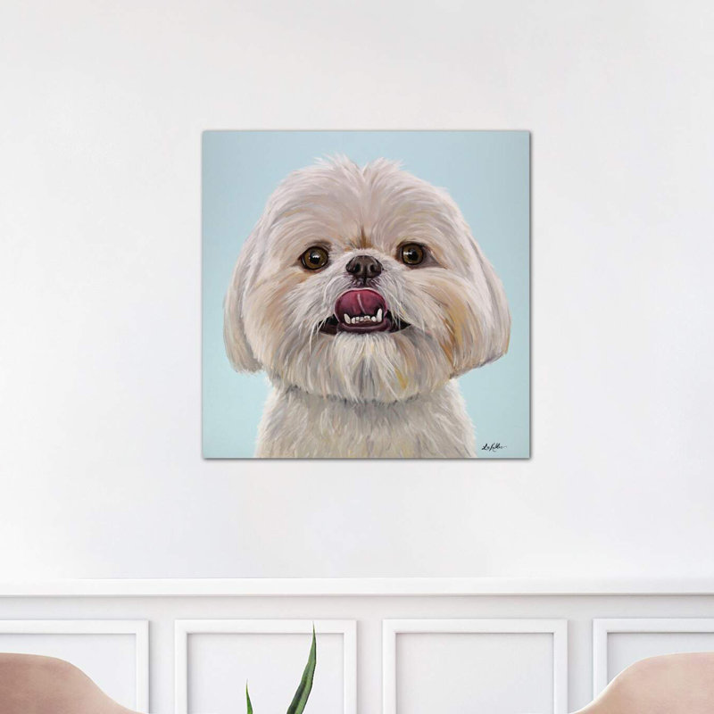 Ribeye The Shih Tzu - Wrapped Canvas Painting, 66.04 cm H x 66.04 cm W x 3.175 cm D