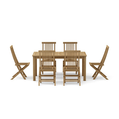 Montage Outdoor 7 - Piece Teak Dining Set
