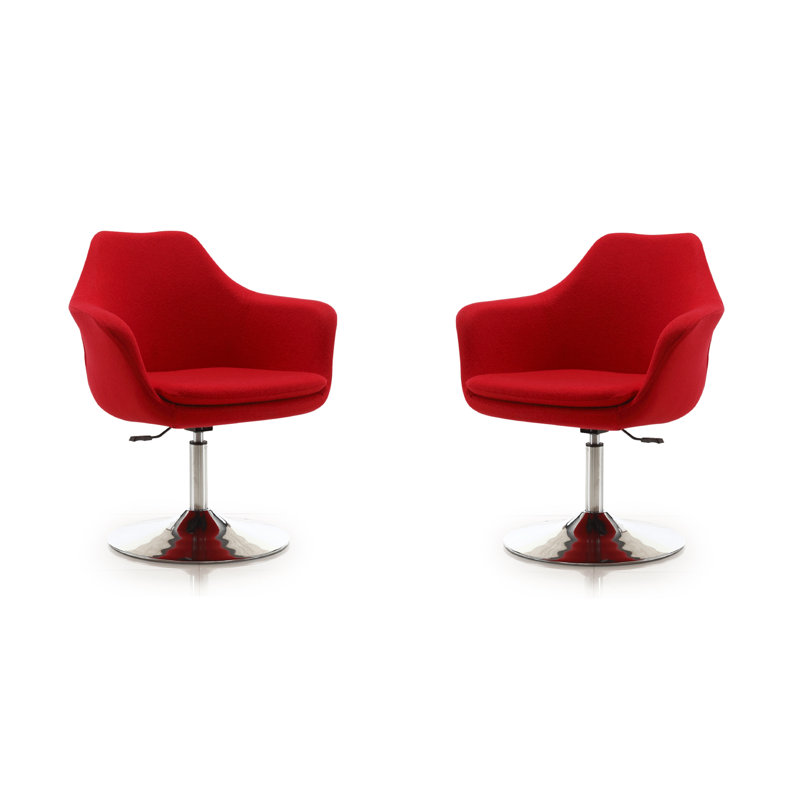 Fauteuil pivotant en métal Kinsey