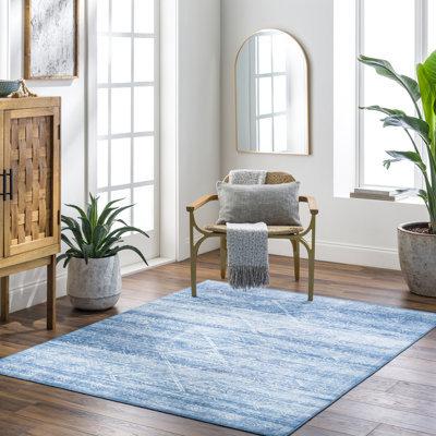 Tapis bleu clair Dirksen