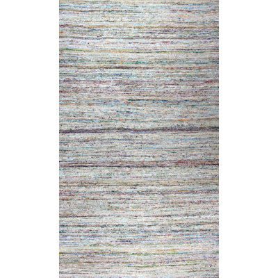 Tapis gris en laine noué à la main Patridge