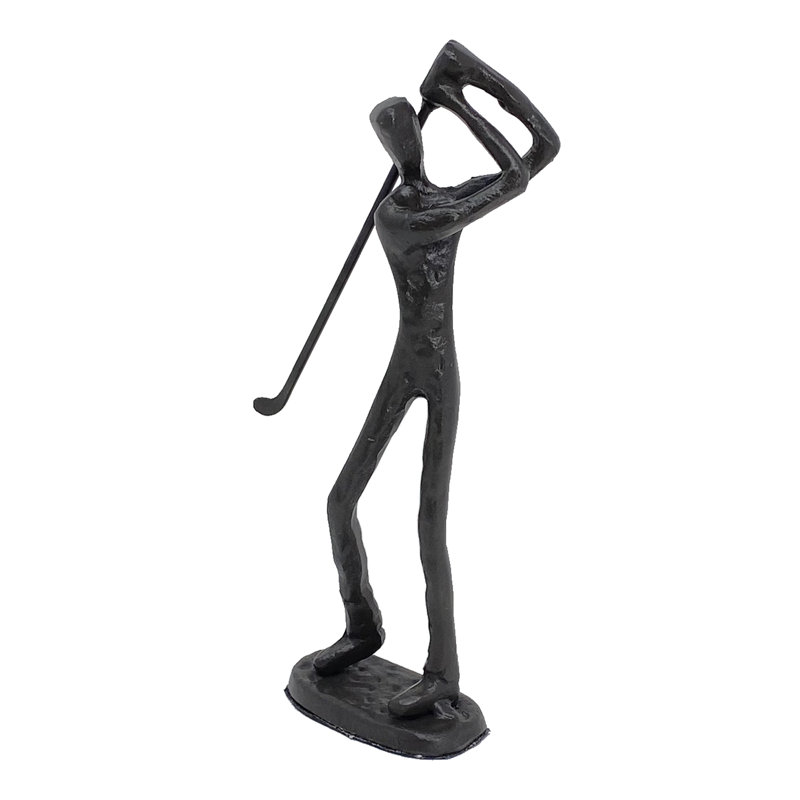 GOLFER Iron Figurine 19cm, Mocha