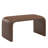 Gainsborough Contemporary Ottoman - Brown Vegan Leather