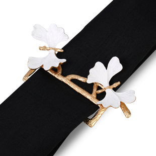 Rond de serviette papillon (Ensemble de 4)