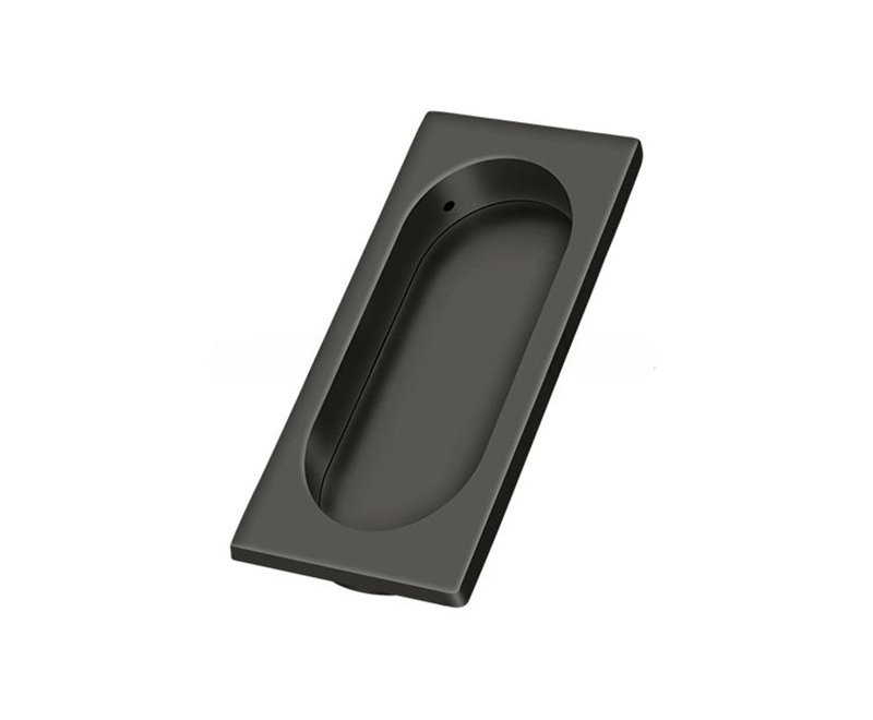 Poignée encastrée bronze huilé Deltana, Bronze frotté à l'huile