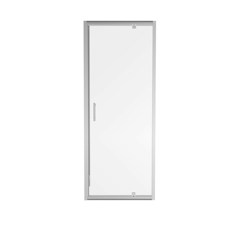 Shelica Bathroom 760mm Pivot Door Shower Enclosure with 1000mm Side Panel, Chrome