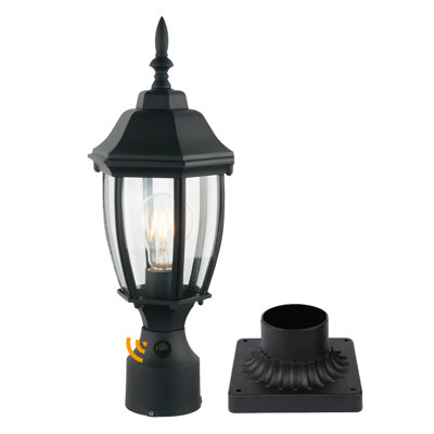 Dusk To Dawn Outdoor Post Lights Hardwired 120V,Aluminum Waterproof Lamp Post Light Fixture,Garden Light With Clear Glass,Outdoor Pole Lights For Yard Patio Garden Walkway