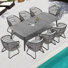 Ensemble repas extérieur pour 8 personnes (ensemble de 9)