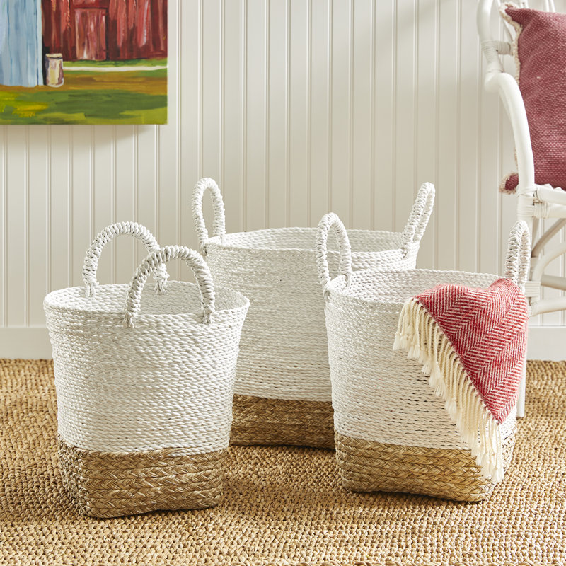 MADURA MARKET BASKETS ST3, White