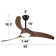 52in. 3-blades Woodgrain Finish Dimmable Changeable 3000k/4000k/5000k Led Ceiling Fan With Remote Control