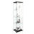 Modern Glass Display Cabinet with LED lights, Quick-assembly Antique Cabinet, Tempered Glass Bookshelf, Suitable for Living Room and Bedrooms, 1-door 4-shelf-444157064