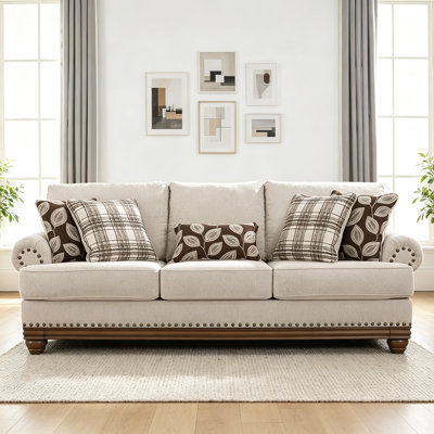 American Country Retro Three-Seater Sofa
