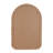 Amsah Arched Rattan Frame Boho Wood Wall Mirror