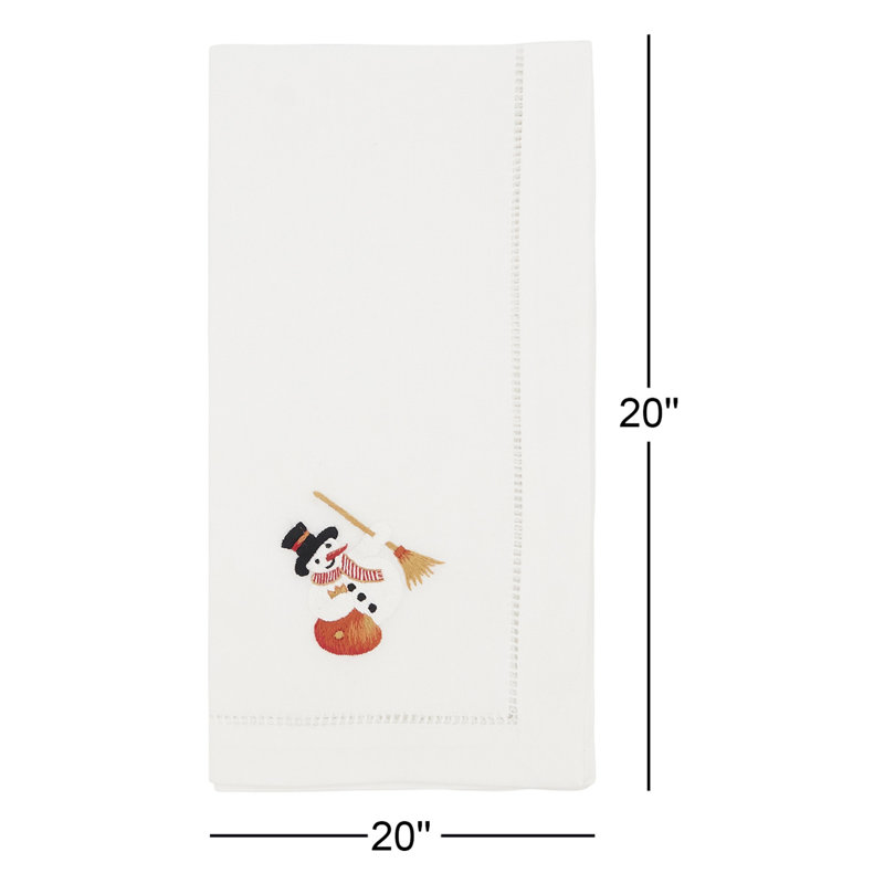 100% Cotton Embroidered Square Napkin