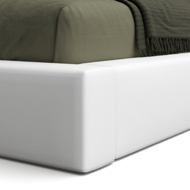 Cameron King Low Profile Bed Gray, King, Gray