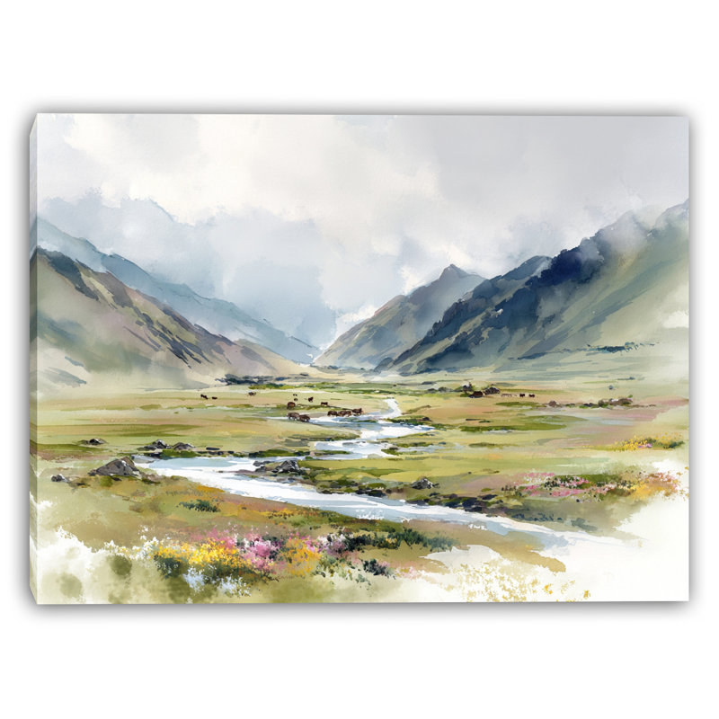 Art mural sur toile «Quiet Valley After Rain»