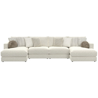 Ritzy 4-piece Modular Double Chaise Sectional