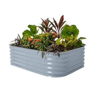 Lit de jardin surélevé modulaire en métal 17 po de hauteur 17 po