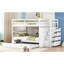 Lit superposé double au-dessus de double avec gigogne et escalier Jaleil-880914551
