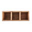 Range-ustensiles de comptoir à 3 compartiments en bois de manguier à 3 compartiments pour fourchettes, cuillères et spatules 11 po x 4 po x 4,5 po