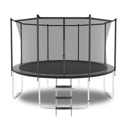 10Ft Trampoline With Safety Enclosure Net