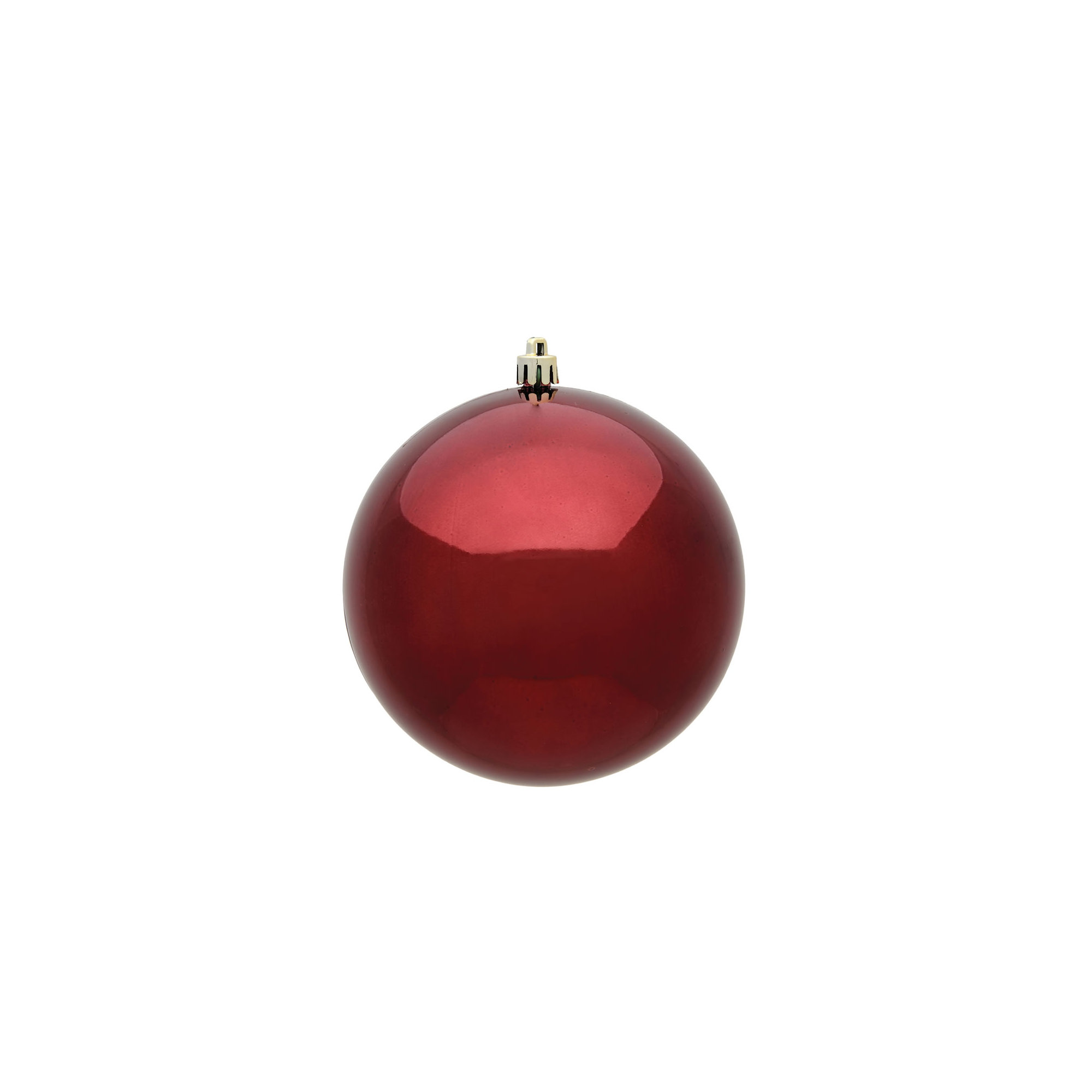 Holiday Décor Ball Ornament, Burgundy Shiny