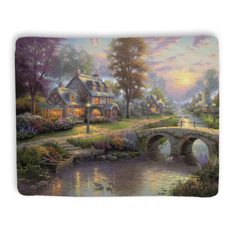 Jeté Thomas Kinkade Sunset on Lamplight Lane
