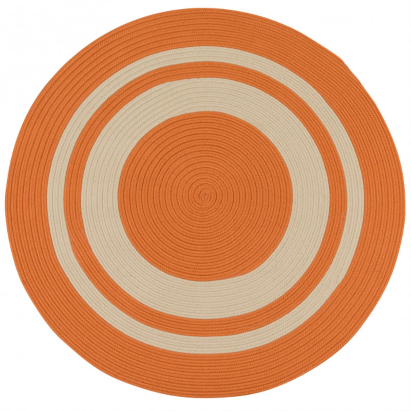 Tapis intérieur / extérieur Don - rouille, Rond 3 pi