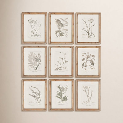 Ridgewood "Botanical" 9-Piece Print Set