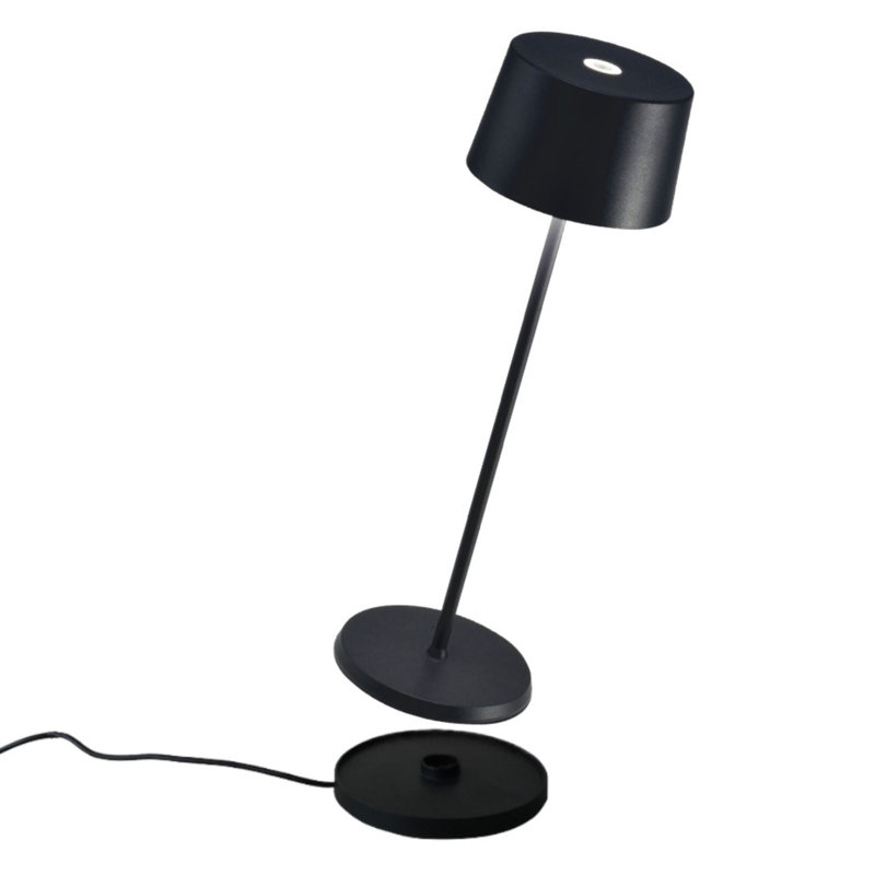 Olivia Pro Table Lamp, Black, Black