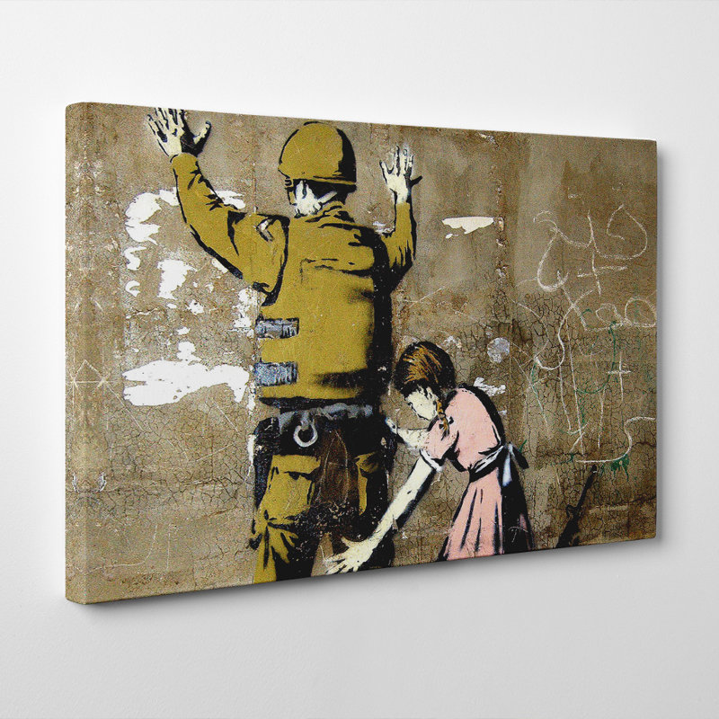 Banksy - Wrapped Canvas Print, 40cm H x 60cm W