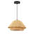 Hand-woven Rattan Pendant Light, Adjustable Height Boho Ceiling Light Fixture For Kitchen Island, Living Room, Bedroom