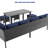 7-Piece Outdoor Patio Furniture Set – Waterproof Cushioned Seats & Glass Table Included-548971837