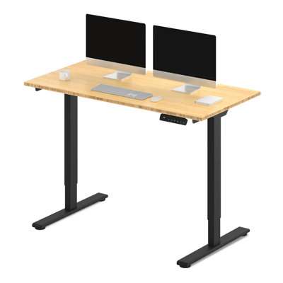 Bamboo Dual Motor Electric Standing Desk