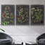 Moonlight Flowers I - ensemble de 3 reproductions sur toile-97708590-97708596