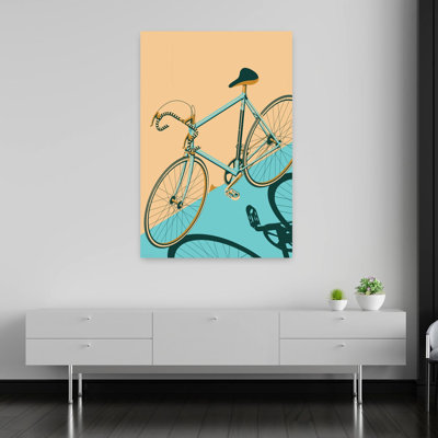 Rétro vélo de route rétro, art mural rétro