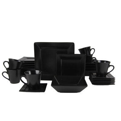 Nova Square 30 Piece Dinnerware Set, Service for 6