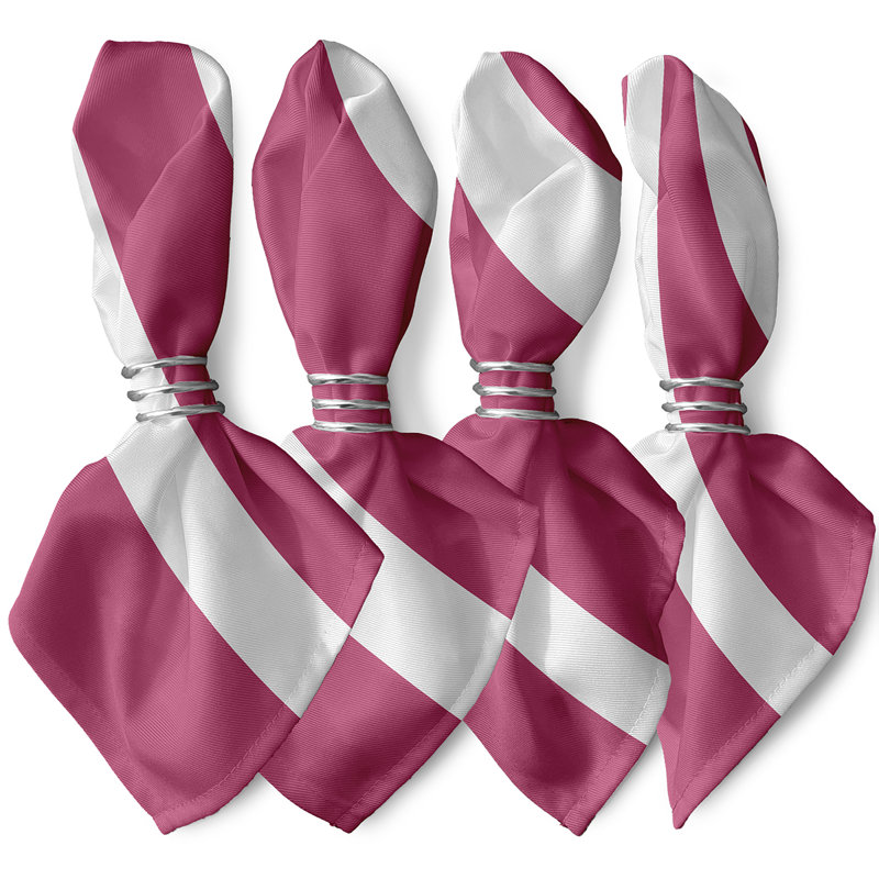 Ensemble de serviettes 4 pièces Woodmont, L 18 po x L 18 po, Joues roses