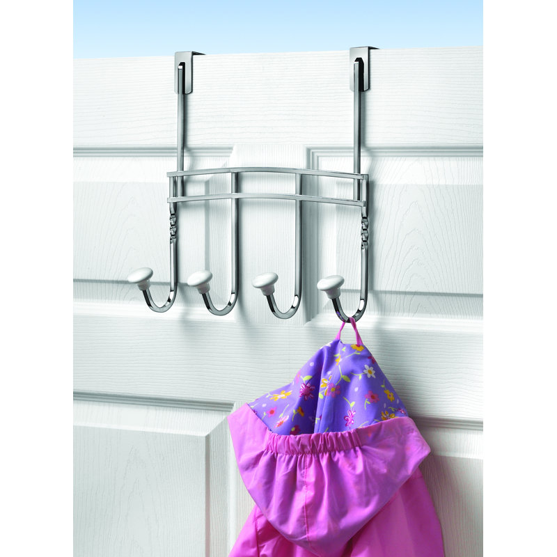 Portemanteau mural Anzlie, Chrome / Blanc