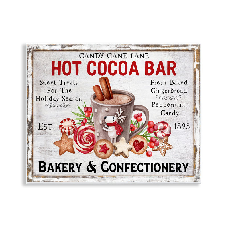Art mural sur toile «Hot Cocoa Confectionery» par Creatif Belle