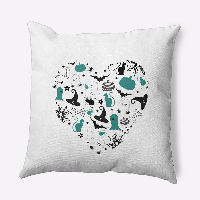 Witches Brew Throw Pillow, Desert Turquoise, 16" x 16"