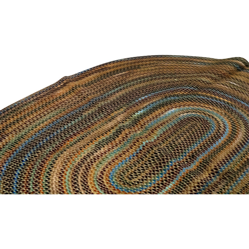 Hand Knotted Wool Area Rug in Taupe