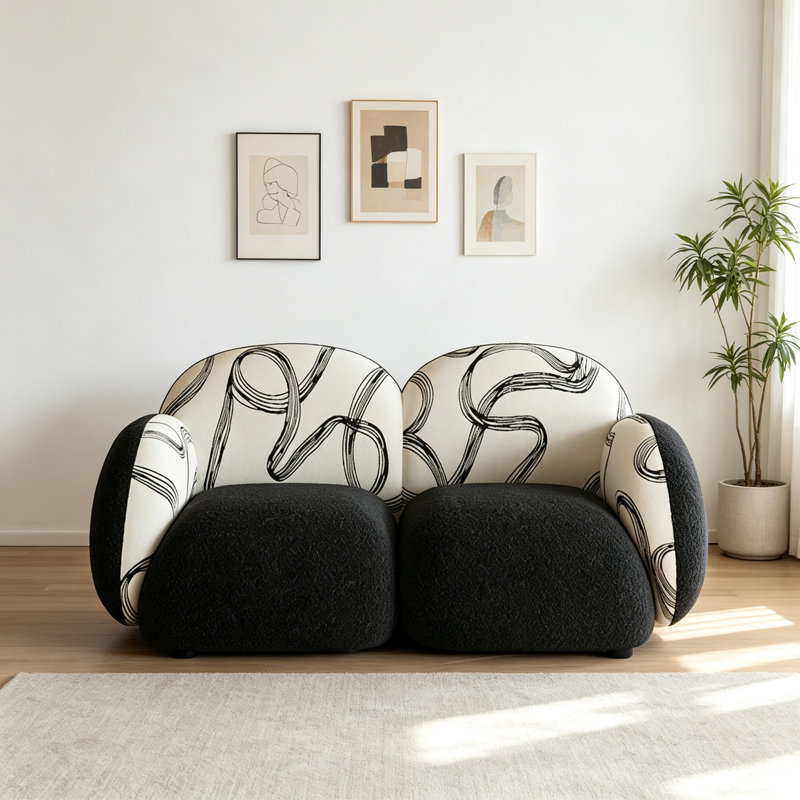 Evas, L 55,91 po, Noir / abstrait