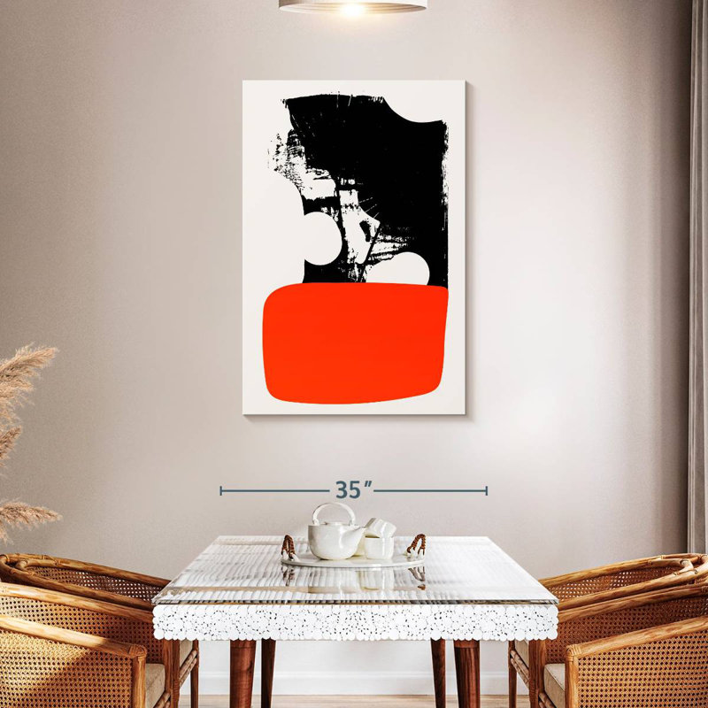 Avery Abstracta Orange, 45" H x 30" W